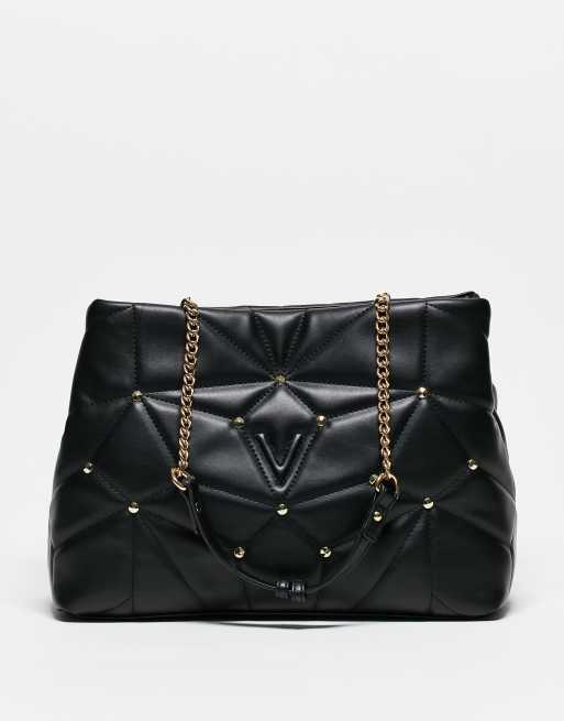 Valentino Bags – Emily – Czarna torebka typu tote z ćwiekami