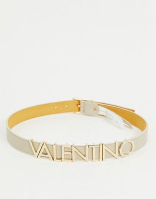 Valentino Bags – Emma Winter – Gürtel mit Logo in Beige-Neutral
