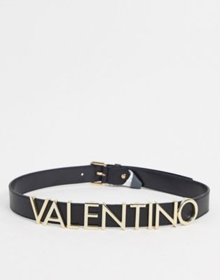 Valentino Bags – Emma Winter – Gürtel mit Logo in Schwarz