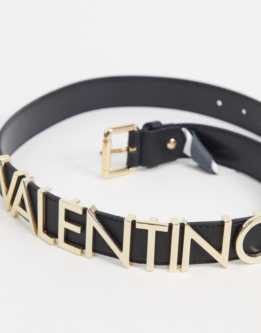 Valentino Bags Emma Winter Belt Nero/Oro Narrow