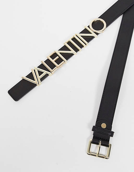 Valentino Bags Emma Winter logo belt in black