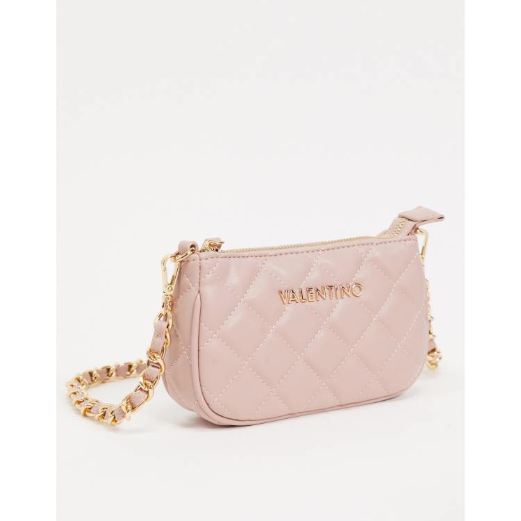 Valentino by Mario Valentino Ocarina black quilted cross body bag with  chain strap, ASOS