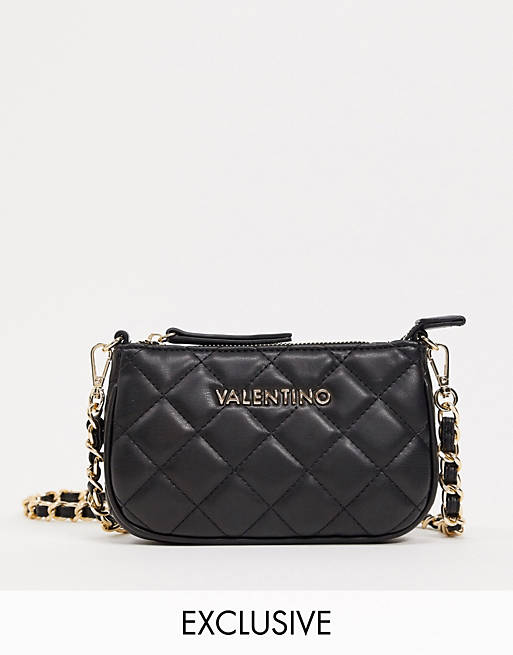 Valentino Bags Exclusive Ocarina quilted cross body bag in black