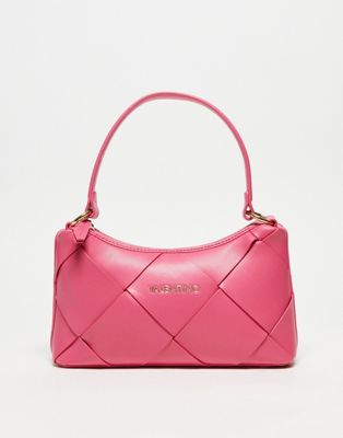 Valentino Bags Ibiza woven detail shoulder bag in hot pink
