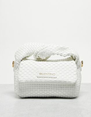 Valentino Bags Lemonade mini woven bag in white