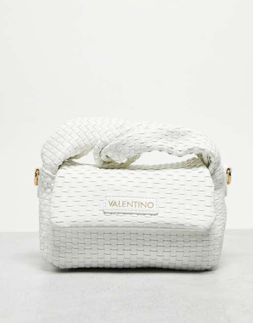 Valentino Bags Lemonade mini woven bag in white