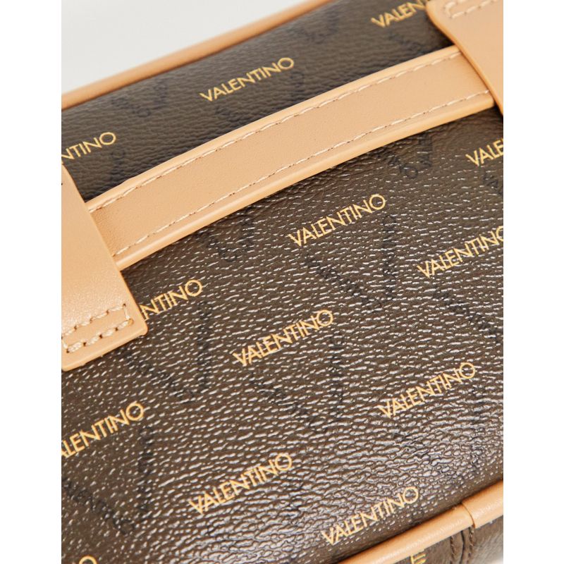 8VoEE Designer Valentino Bags - Liuto - Borsa a tracolla con monogramma colore marrone