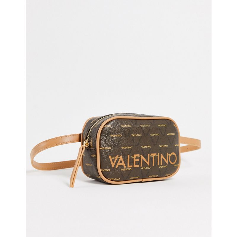 AvlVu Designer Valentino Bags - Liuto - Borsa a tracolla con monogramma colore marrone