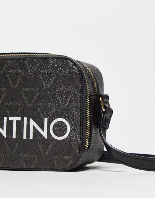 Valentino Bags - Liuto - Shoulder bag with monogram print in black