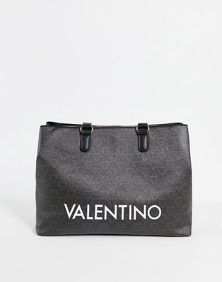 Valentino Bags Liuto monogram zip tote bag in black