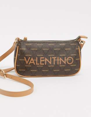 VALENTINO BAGS Damen Liuto Umhängetasche Designer Schultertasche Crossbody  Braun 8058043055824