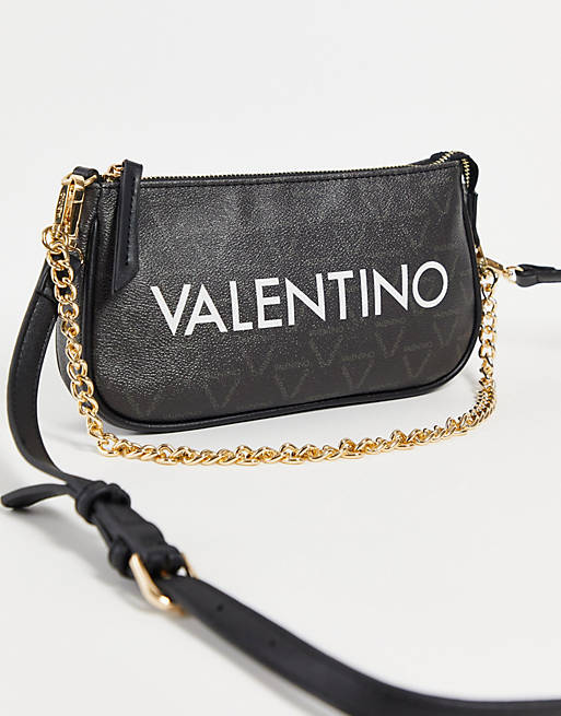 Valentino Bags Liuto shoulder bag in black monogram print | ASOS