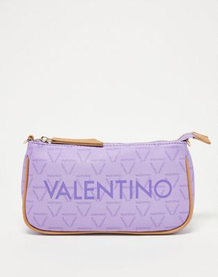 Valentino Liuto shoulder bag in lilac monogram print