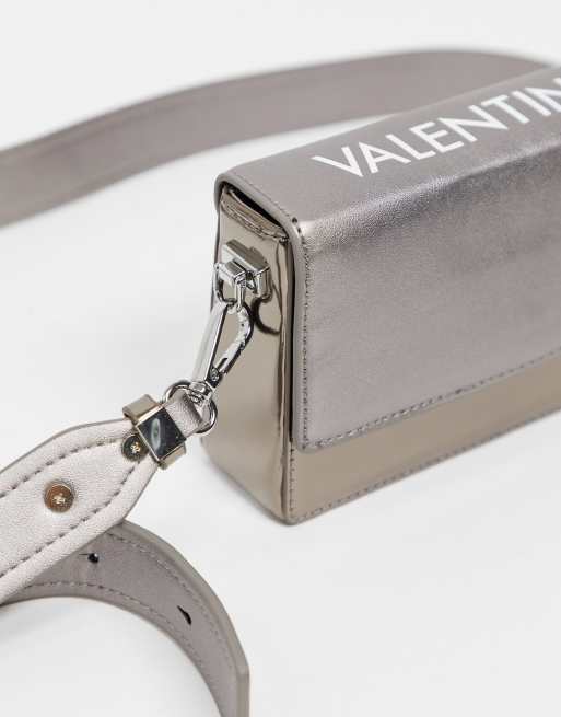 Valentino Bags – Meydani – Umhängetasche in Silber, 4 von 4
