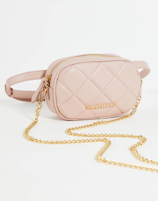 Valentino Bags - Ocarina - Doorgestikte cameratas in roze