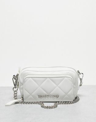 Valentino Bags Ocarina quilted cross body camera bag in white  PU - ASOS Price Checker