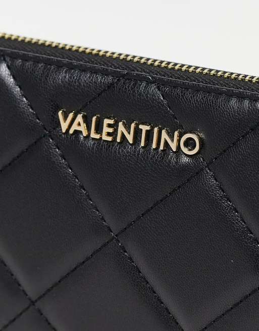 Valentino Bags Ocarina large zip around quilted purse in black ASOS