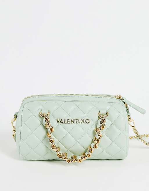 Valentino Bags – Ocarina – Mintgrön quiltad väska