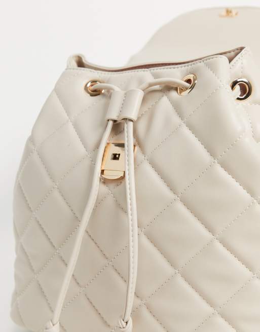 Valentino Bags Ocarina quilted backpack in white