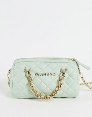 Valentino Bags Ocarina quilted barrel bag in mint green