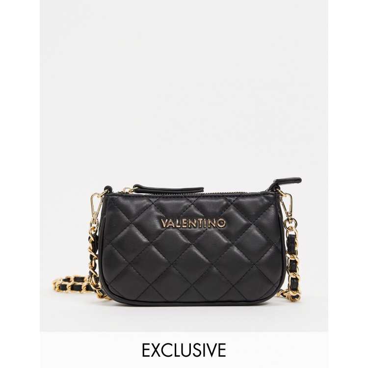 Valentino Bags Ocarina quilted shoulder bag in black