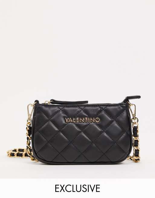 Valentino Bags Ocarina quilted cross body bag in black