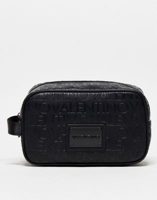 Valentino patrik monogram wash bag in black