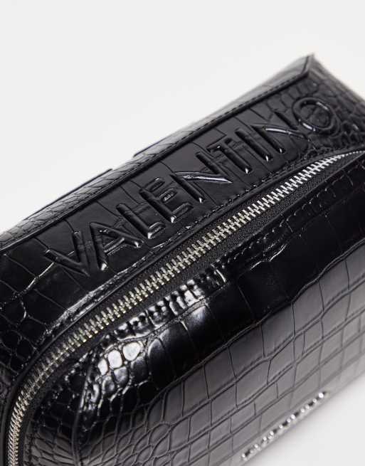 Valentino Bags Pattie cross body bag in black croc | ASOS