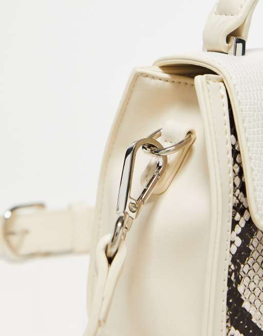 Valentino Bags Peri Sac à main avec poignée Blanc imprimé