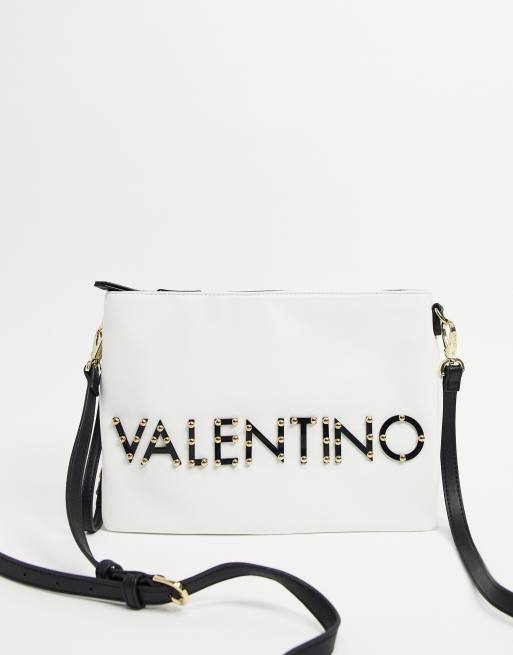 Valentino Bags Piper logo cross body bag in white