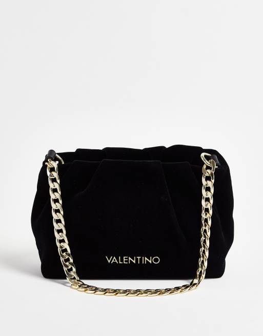 Valentino Bags Poplar ruched velvet mini bag black | ASOS