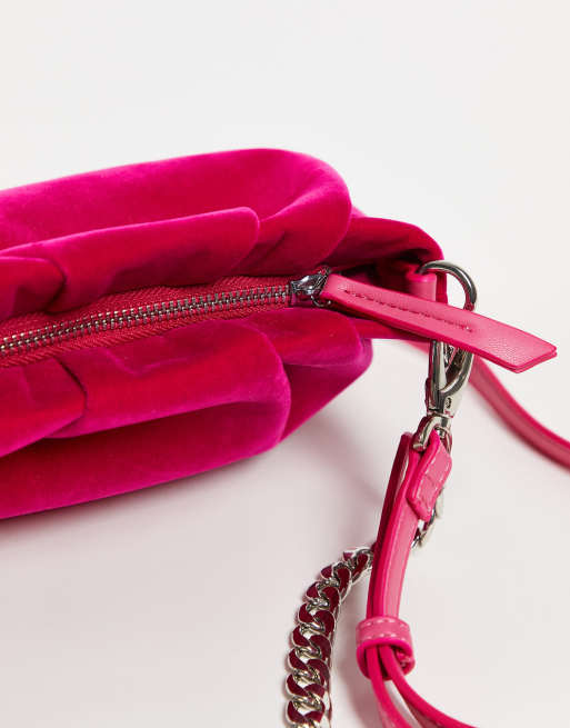 Valentino pink velvet bag new arrivals