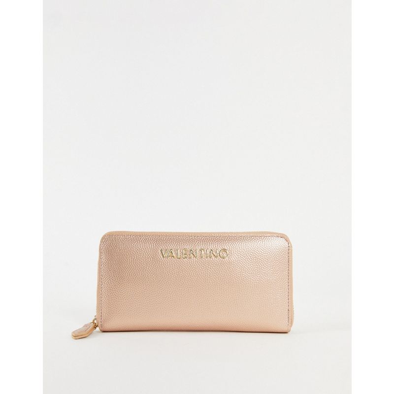  Designer Valentino Bags - Portafogli oro rosa con zip