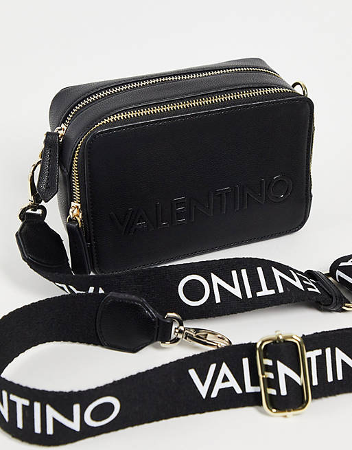 Valentino Bags Prunus cross body bag in black | ASOS