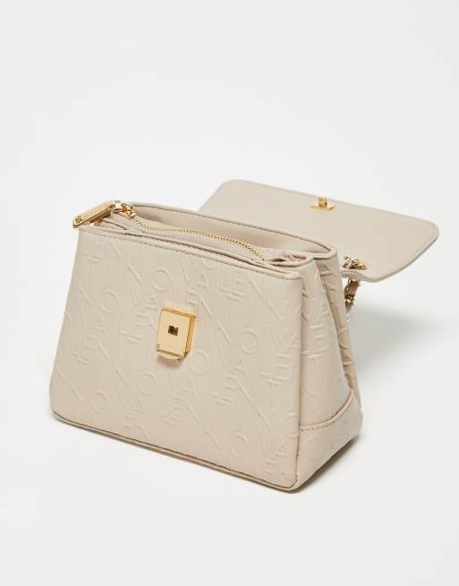 Valentino Bags Relax Crossbody Embossed Bag in beige-Neutral