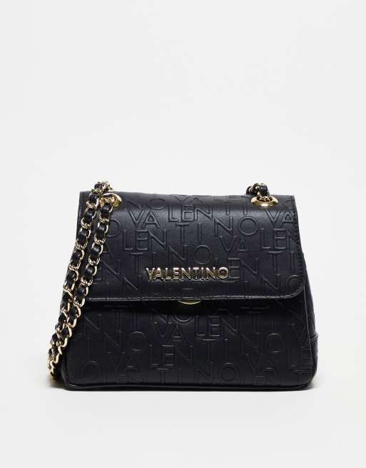 Valentino Bags Relax crossbody embossed bag in black