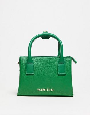 Valentino Bags Seychelles tonal metal logo strap cross body bag in green