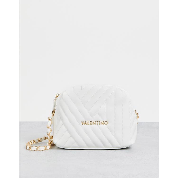 Valentino Bags Signoria quilted cross body bag in white