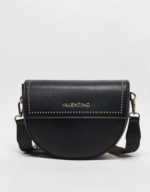 Valentino Bags - Sort saddeltaske med nitter