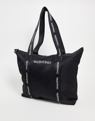 Valentino Bags tote bag with branded taping in black