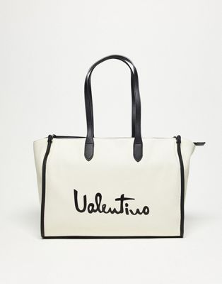 Valentino Bags Vacation beach tote bag in monochrome