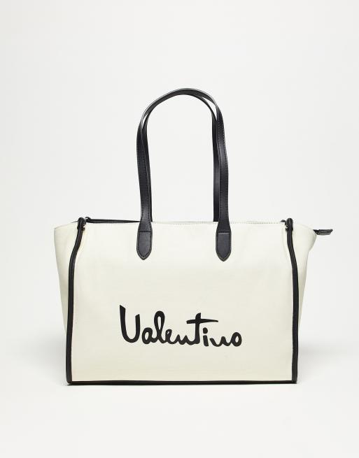 Valentino Print V-Logo Tote Bag