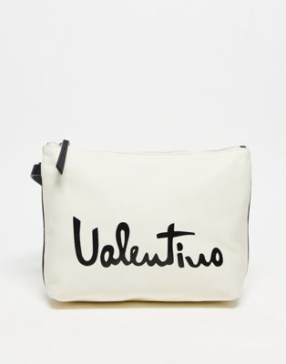 Valentino Bags Vacation pouch in monochrome print