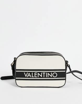 Valentino Bags Vesper canvas cross body bag in white