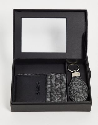 Valentino Bags wallet and keyring gift set in grey