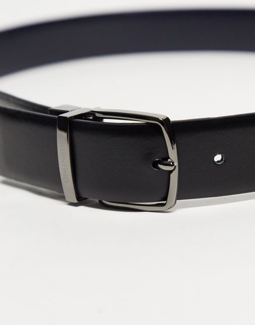 Valentino Bags - Amaretto - Cintura nera con logo a V tono su tono