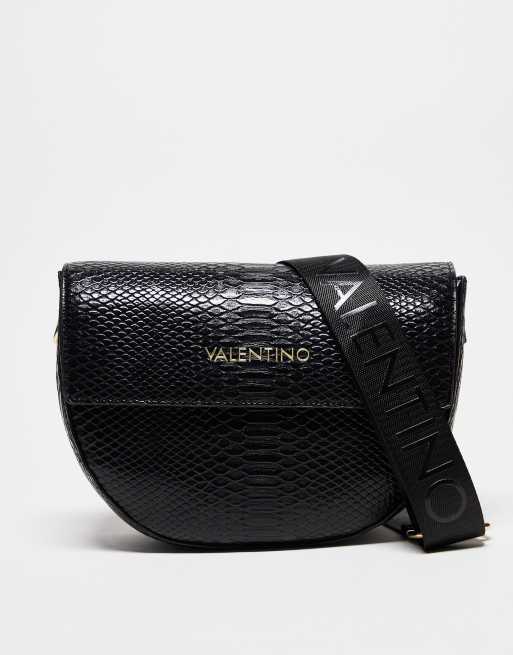 Valentino biggs flap bag in black snake ASOS