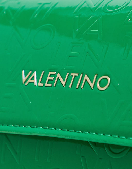 Valentino – Biggs – Tasche in Grün mit Umschlagklappe ASOS
