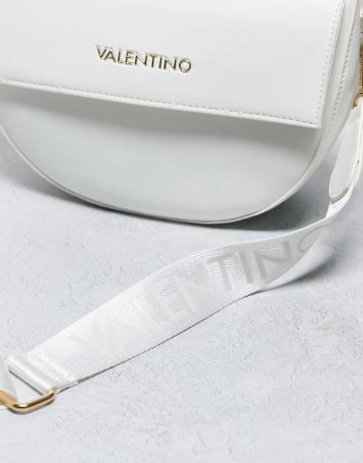 Valentino – Bigs – Biała torebka crossbody typu saddle, 4 z 4