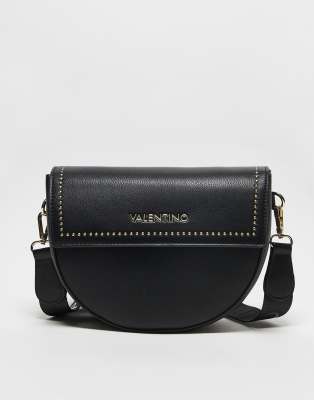 Valentino Bags Valentino Bigs crossbody saddle bag with studding in black